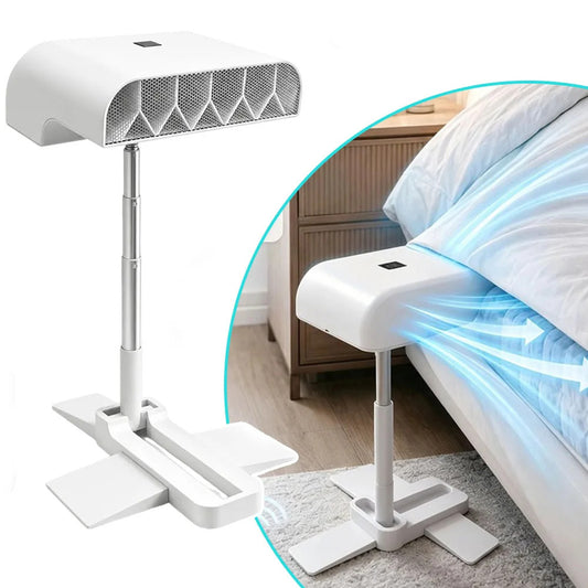 Rechargeable Under-Sheet Bed Cooling Fan – 5-Speed, Remote Control & Timer