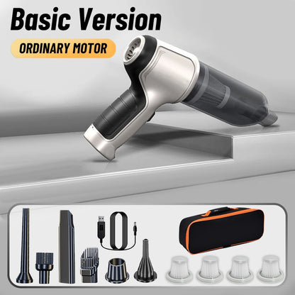 2-in-1 Car Vacuum Cleaner & Blower – 95000PA Wireless Handheld Vacuum
