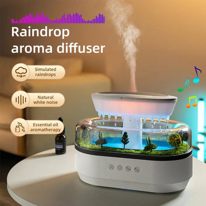 Rain Cloud Aroma Diffuser – Ultrasonic Essential Oil Diffuser & Humidifier with 7 Night Lights