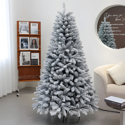 Flocked Christmas Tree – Snow-Dusted Indoor Holiday Tree for Home Decor