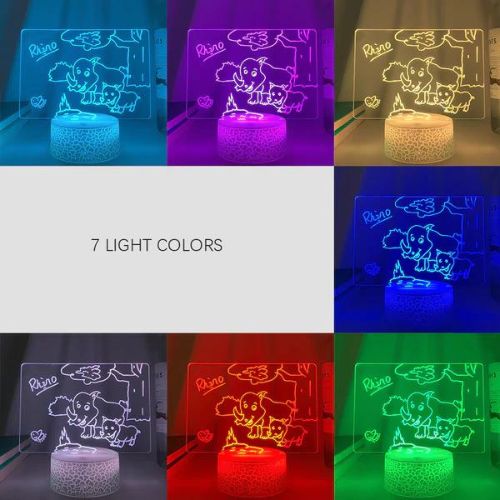 Rewritable LED Message Board Night Light – 7 Colours, 2 Modes & Erasable