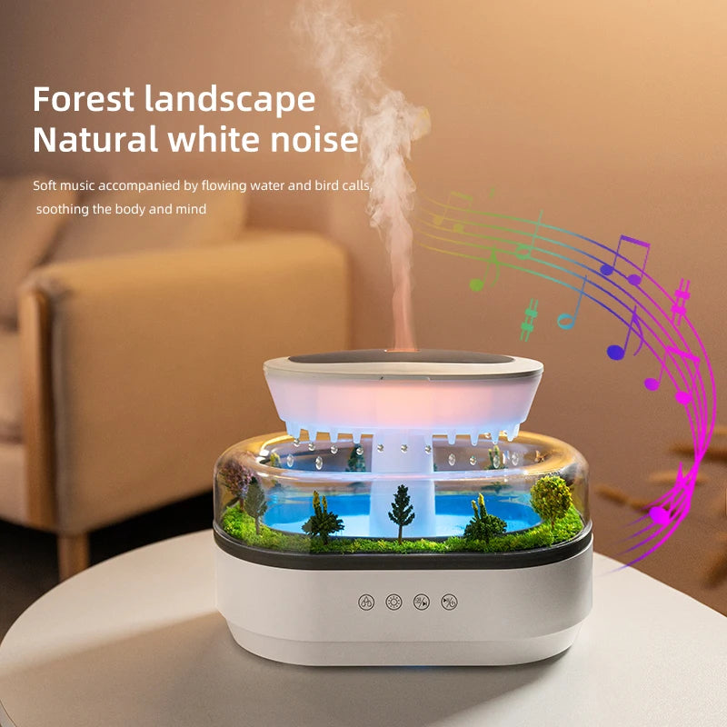 Rain Cloud Aroma Diffuser – Ultrasonic Essential Oil Diffuser & Humidifier with 7 Night Lights