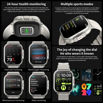 2-in-1 Smartwatch with Integrated Bluetooth Earbuds – HD Fitness Watch