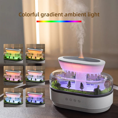 Rain Cloud Aroma Diffuser – Ultrasonic Essential Oil Diffuser & Humidifier with 7 Night Lights