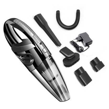 Cordless Car Vacuum Cleaner with Charging Cable – Handheld, Portable, Reusable Filter