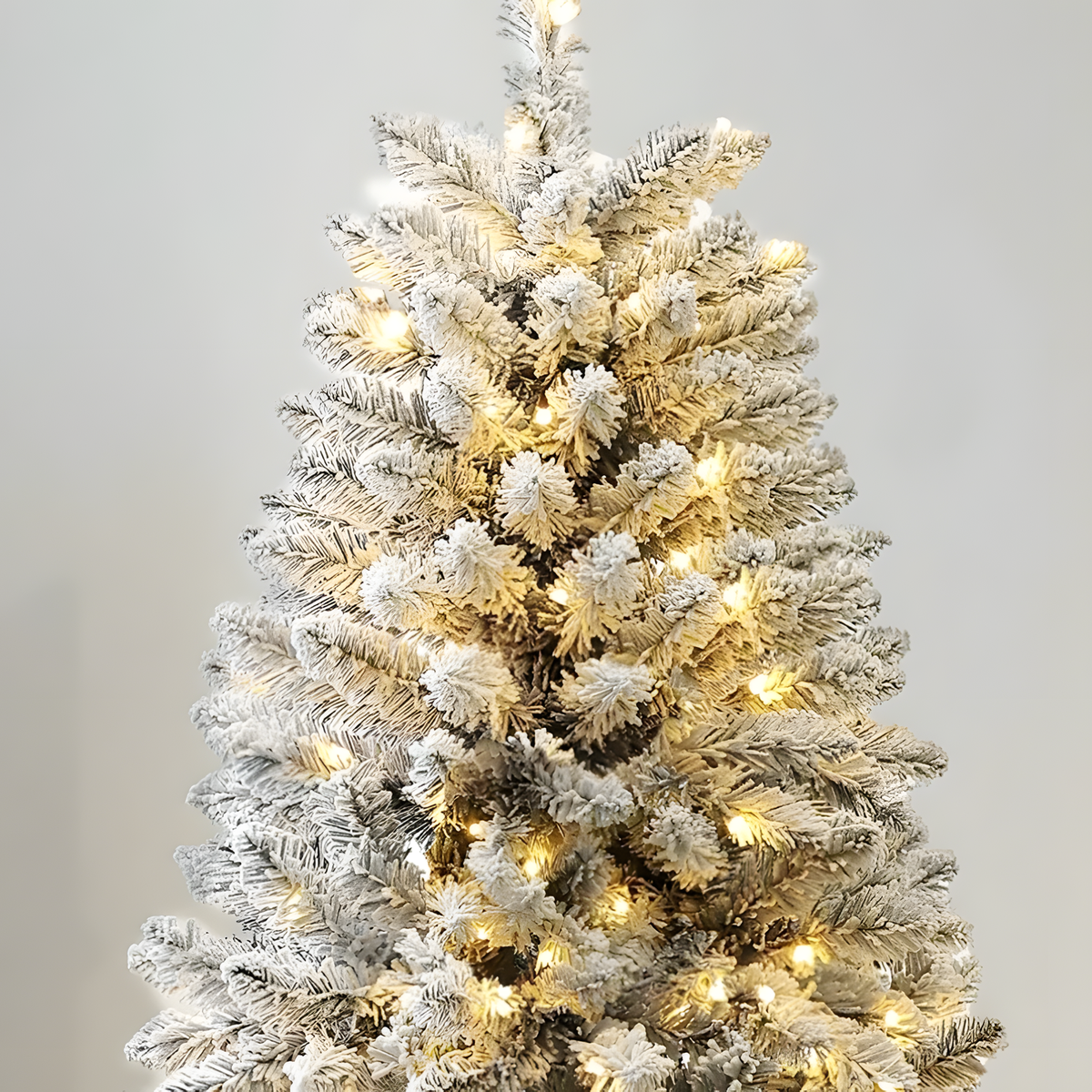 Flocked Christmas Tree – Snow-Dusted Indoor Holiday Tree for Home Decor