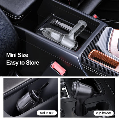 2-in-1 Car Vacuum Cleaner & Blower – 95000PA Wireless Handheld Vacuum