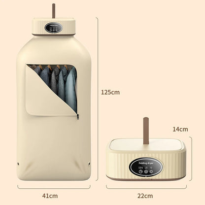 600W Foldable Electric Clothes Dryer Rack – Portable, Timer & Warm Air Drying