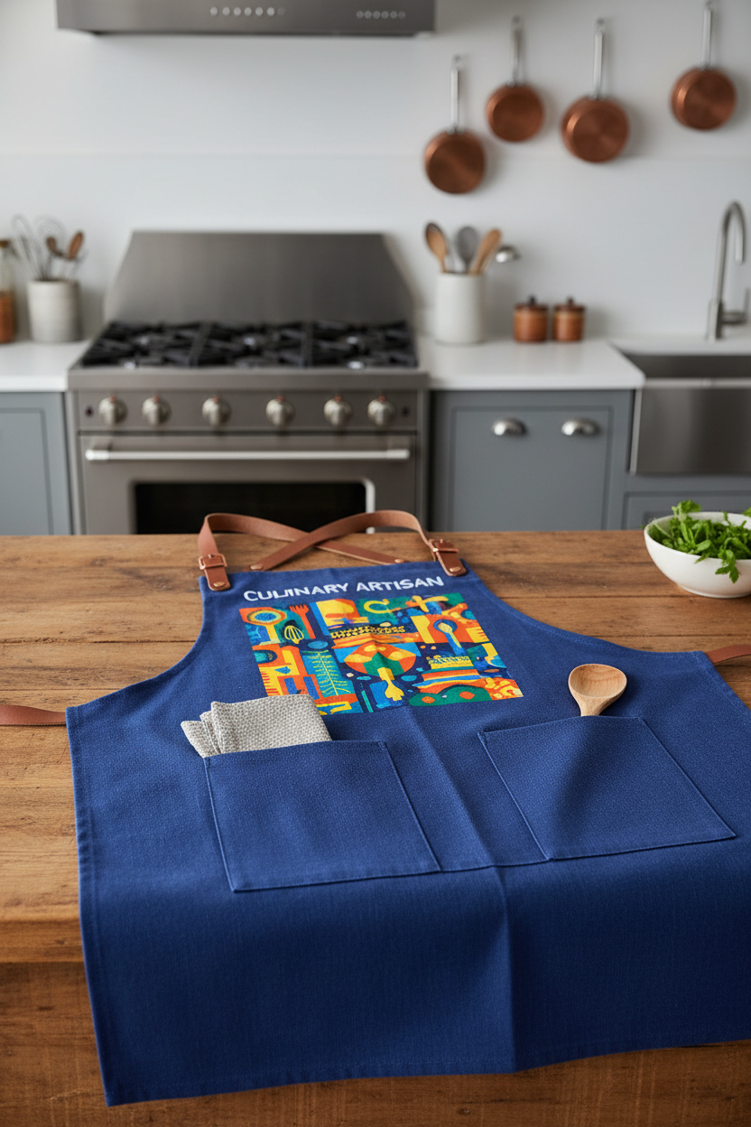 Printed chef apron